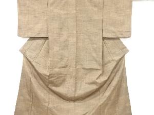 縞織り出し手織り節紬着物